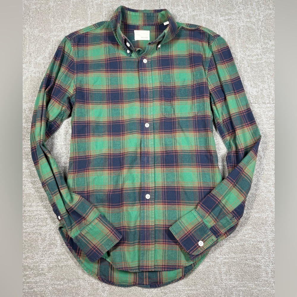 Band Of Outsiders Womens Button Down Plaid Long Sleeve Shirt Size 1